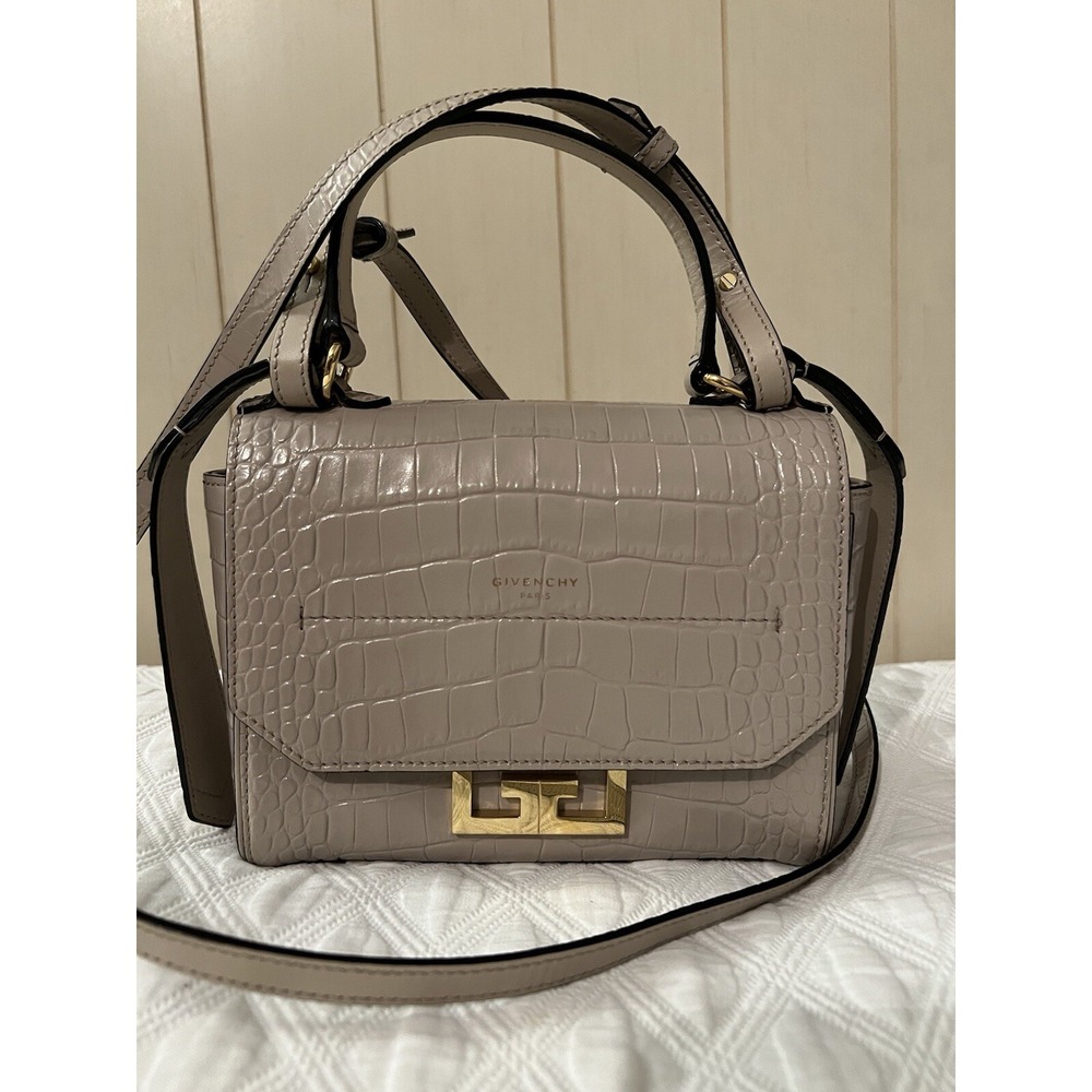 Givenchy Hand Bag  Beige Leather